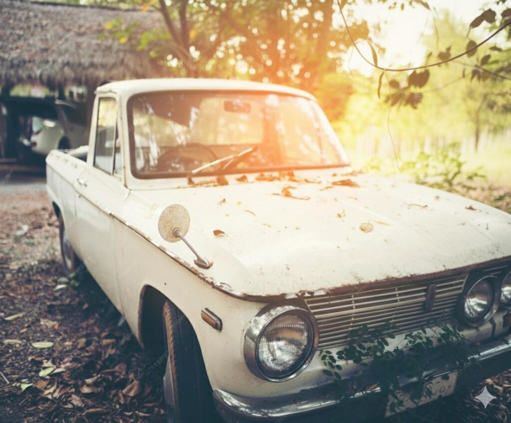 épave de voiture dans le 95